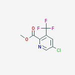 Methyl 5-chloro-3-(trifluoromethyl)pyridine-2-carboxylate结构式