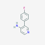 Structure of 3-(4-fluorophenyl)pyridin-4-aMine