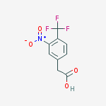 2-[3-nitro-4-(trifluoromethyl)phenyl]acetic acid结构式