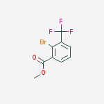 Structure of Benzoic acid, 2-bromo-3-(trifluoromethyl)-, methyl ester