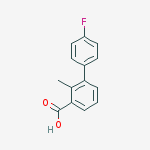 Structure of 3-(4-fluorophenyl)-2-methylbenzoic Acid