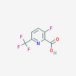 Structure of 3-FLUORO-6-(TRIFLUOROMETHYL)PYRIDINE-2-CARBOXYLIC ACID