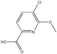 Structure of 5-Chloro-6-methoxypyridine-2-carboxylic acid