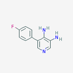 Structure of 5-(4-fluorophenyl)pyridine-3,4-diamine