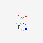 3-Pyridinecarboxylic acid, 4-fluoro-, methyl ester结构式