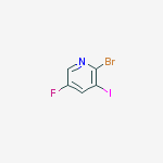 2-bromo-5-fluoro-3-iodoPyridine结构式