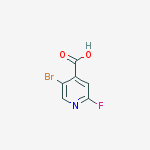 Structure of 5-BROMO-2-FLUORO-4-PYRIDINECARBOXYLIC ACID