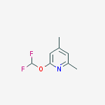 Structure of 2-(difluoroMethoxy)-4,6-diMethylpyridine