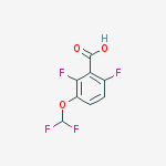 3-(Difluoromethoxy)-2,6-difluorobenzoic acid结构式