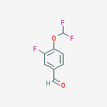 Structure of 3-fluoro-4-(difluoromethoxy)benzaldehyde