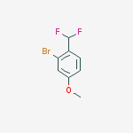 Structure of 2-bromo-1-(difluoromethyl)-4-methoxybenzene