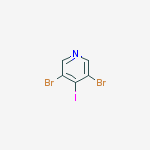 3,5-dibromo-4-iodopyridine结构式