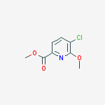 Methyl 5-chloro-6-methoxypyridine-2-carboxylate结构式