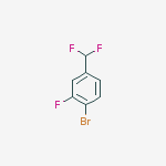 Structure of 1-bromo-4-(difluoromethyl)-2-fluorobenzene
