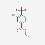 Chemical structure of Ethyl 3-bromo-4-(trifluoromethyl)benzoate