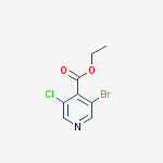 Structure of Ethyl 3-bromo-5-chloroisonicotinate
