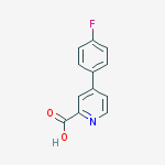 4-(4-Fluorophenyl)pyridine-2-carboxylic acid结构式