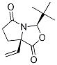3-(1,1-二甲基乙基)-7a-乙烯基二氢-(3R,7aR)-1H,3H-吡咯[1,2-c]噁唑-1,5(6H)-二酮结构式