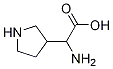 Structure of 2-amino-2-pyrrolidin-3-ylacetic acid