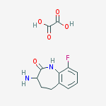 Structure of 3-amino-9-fluoro-1,3,4,5-tetrahydro-1-benzazepin-2-one;oxalic Acid