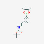 Structure of Tert-butyl N-[2-[3-(4,4,5,5-tetramethyl-1,3,2-dioxaborolan-2-yl)phenyl]ethyl]carbamate