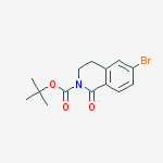 tert-Butyl 6-bromo-1-oxo-3,4-dihydroisoquinoline-2(1H)-carboxylate结构式