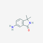 6-aMino-2,3-dihydro-3,3-diMethyl-1H-Isoindol-1-one结构式