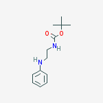 Tert-butyl N-(2-anilinoethyl)carbamate结构式