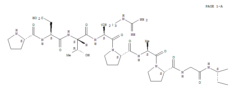Structure of peptide p(1-24)