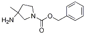 Structure of benzyl 3-amino-3-methylpyrrolidine-1-carboxylate