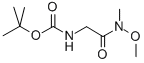 Chemical structure of BOC-GLYCINE N,O-DIMETHYLHYDROXAMIDE