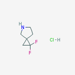Structure of 1,1-difluoro-5-azaspiro[2.4]heptane hydrochloride
