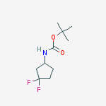 Structure of tert-Butyl (3,3-difluorocyclopentyl)carbamate