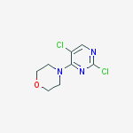 Structure of 4-(2,5-dichloropyrimidin-4-yl)morpholine