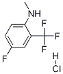 Structure of 4-Fluoro-N-methyl-2-(trifluoromethyl)aniline hydrochloride