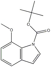 Structure of 1-BOC-7-Methoxyindole