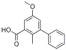 Structure of 5'-Methoxy-2'-methylbiphenyl-3-carboxylic acid