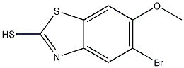 5-Bromo-2-mercapto-6-methoxybenzothiazole结构式