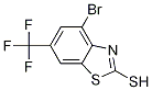 4-Bromo-2-mercapto-6-(trifluoromethyl)benzothiazole结构式