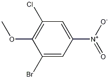 Structure of 1-Bromo-3-chloro-2-methoxy-5-nitrobenzene