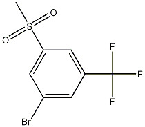 Structure of 1-Bromo-3-(methylsulfonyl)-5-(trifluoromethyl)benzene