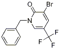 1-Benzyl-3-bromo-5-(trifluoromethyl)pyridin-2(1H)-one结构式