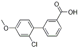 Structure of 2'-Chloro-4'-methoxybiphenyl-3-carboxylic acid