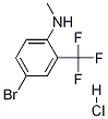 Structure of 4-Bromo-N-methyl-2-(trifluoromethyl)aniline HCl