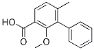 Structure of 2'-Methoxy-6'-methylbiphenyl-3-carboxylic acid