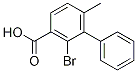 Structure of 2'-Bromo-6'-methylbiphenyl-3-carboxylic acid