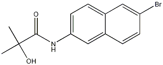 Structure of N-(6-Bromonaphthalen-2-yl)-2-hydroxy-2-methylpropanamide