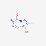 Structure of 3-bromo-2-methylpyrazolo[1,5-d][1,2,4]triazin-7(6H)-one(SALTDATA: FREE)