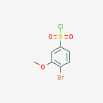 Structure of 4-BROMO-3-METHOXYBENZENESULFONYL CHLORIDE, 95%