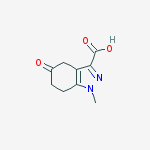 Structure of 1-methyl-5-oxo-4,5,6,7-tetrahydro-1H-indazole-3-carboxylic acid(SALTDATA: FREE)